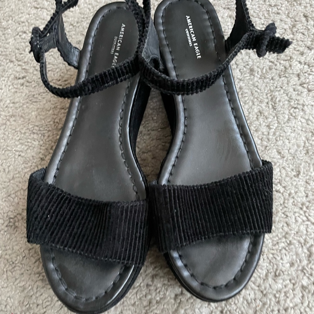 Platform Corduroy Sandals
